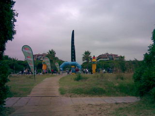 Imagen de la primera triatlón sprint Àccura Gavà Mar celebrada el 12 de octubre de 2008